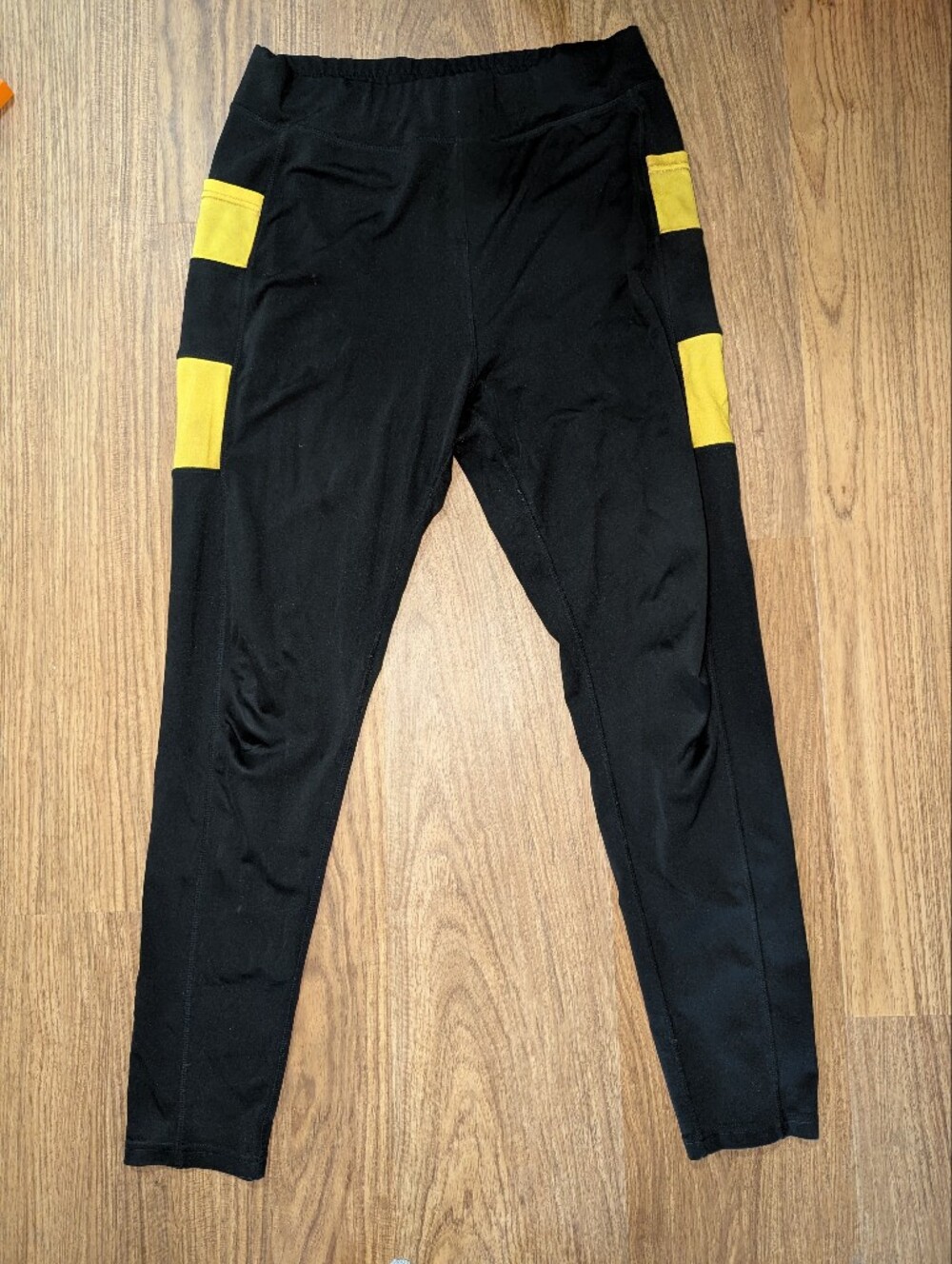 XL Pop Fit Black Athletic Leggings with Pockets
